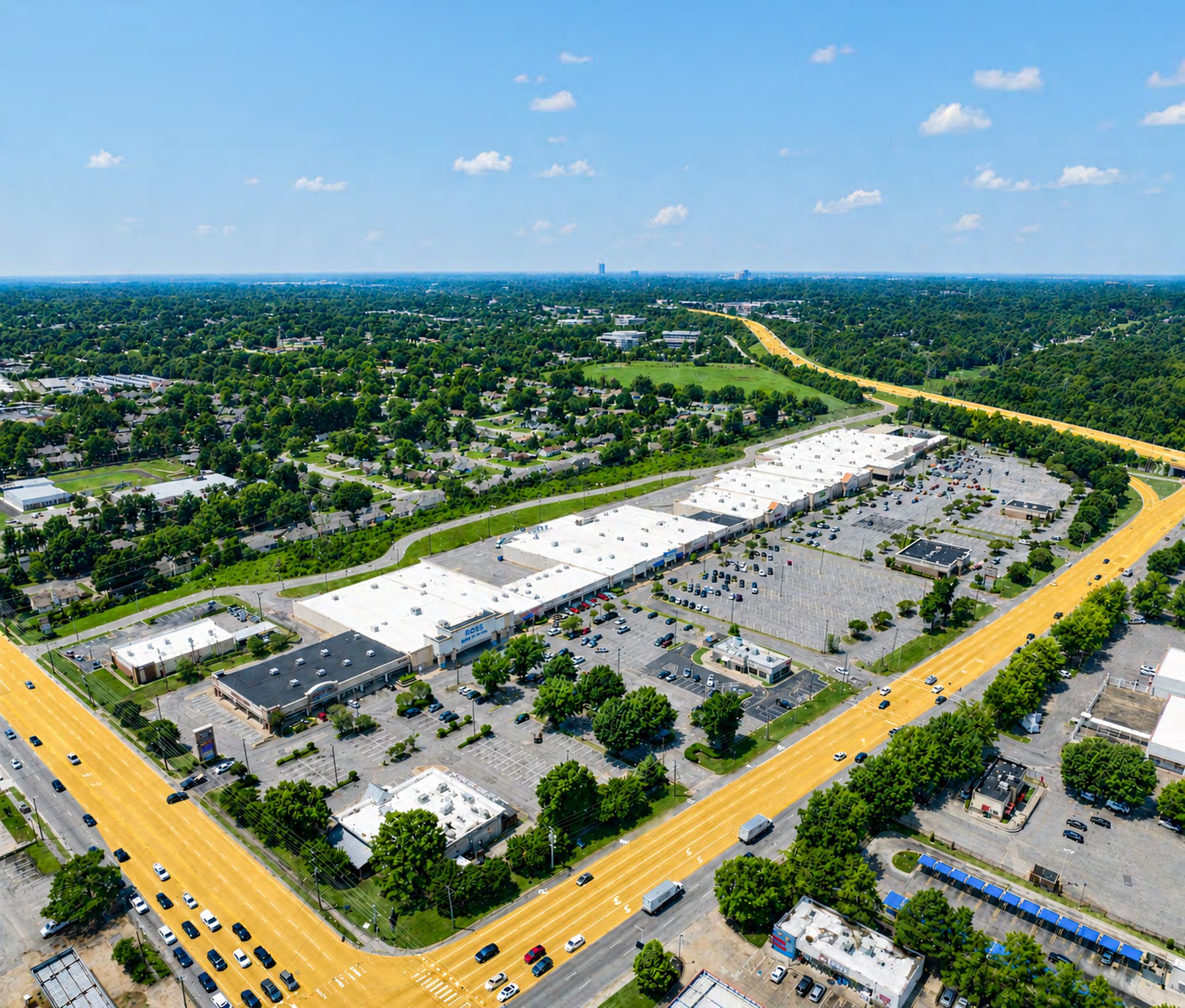 Aerial view of Cross Creek